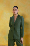 Olive Form Blazer