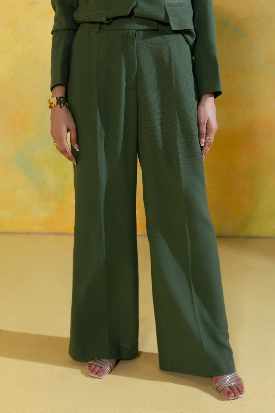 Olive Flow Trousers