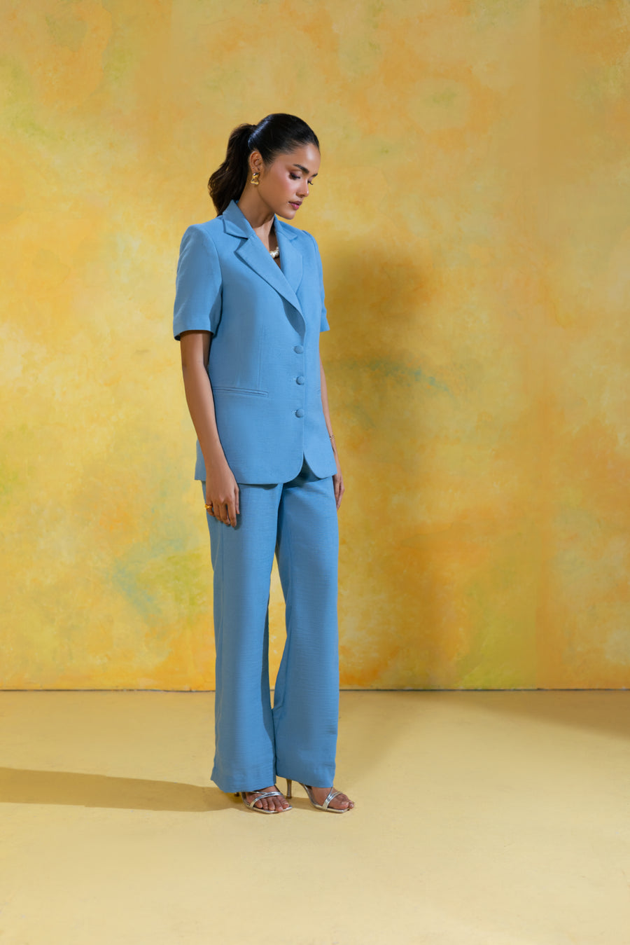 Short Sleeve Tailored Blazer