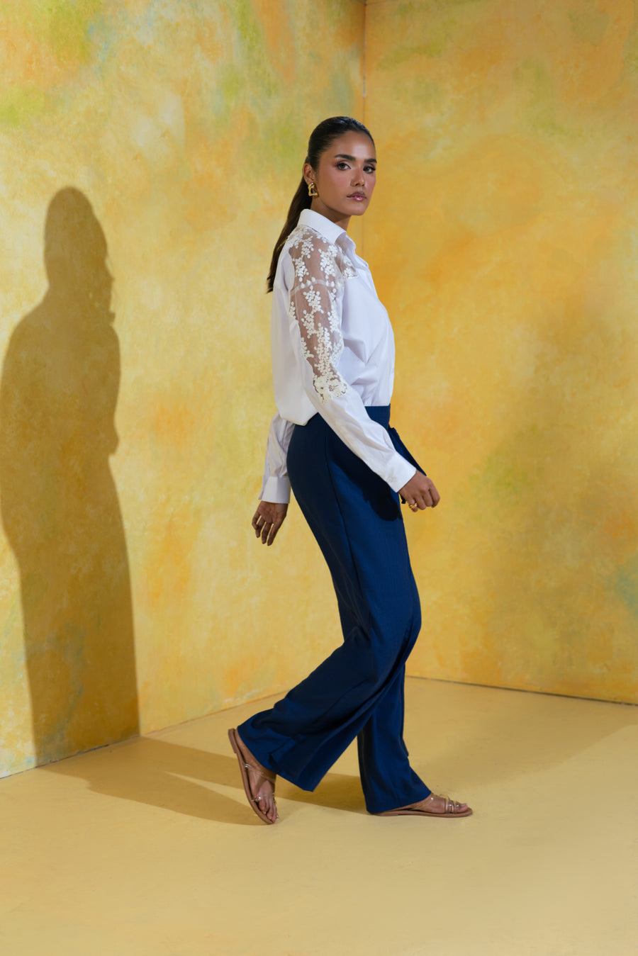 Draped Wrap Trousers