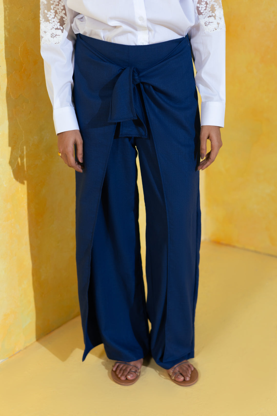 Draped Wrap Trousers