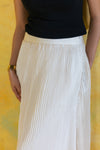 Classic Pleated Midi Skirt