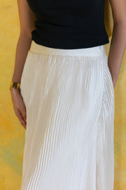 Classic Pleated Midi Skirt