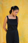 Noir Square Neck Jumpsuit