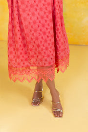 Lace Trim Midi Dress
