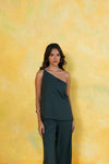 Sage One Shoulder Top