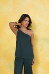 Sage One Shoulder Top