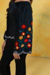 Embroidered Off Shoulder Blouse