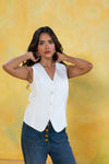 Tailored Button Vest