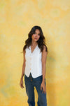Tailored Button Vest