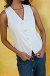 Tailored Button Vest