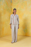 Wrap Panel Wide Leg Trouser