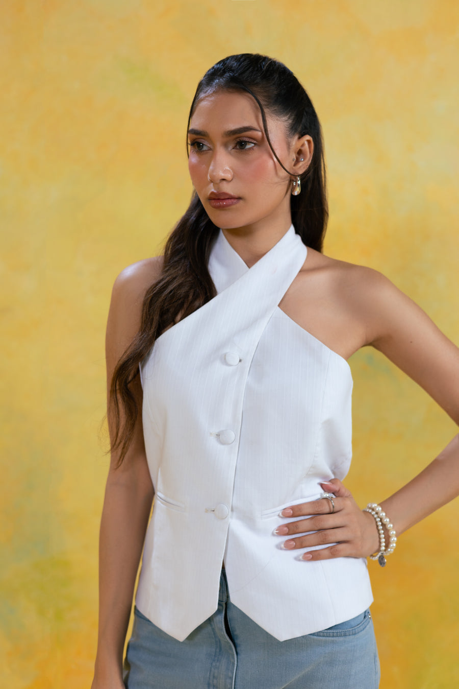 Halter Tailored Top