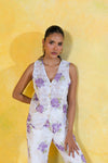 Floral Button Vest
