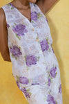 Floral Button Vest