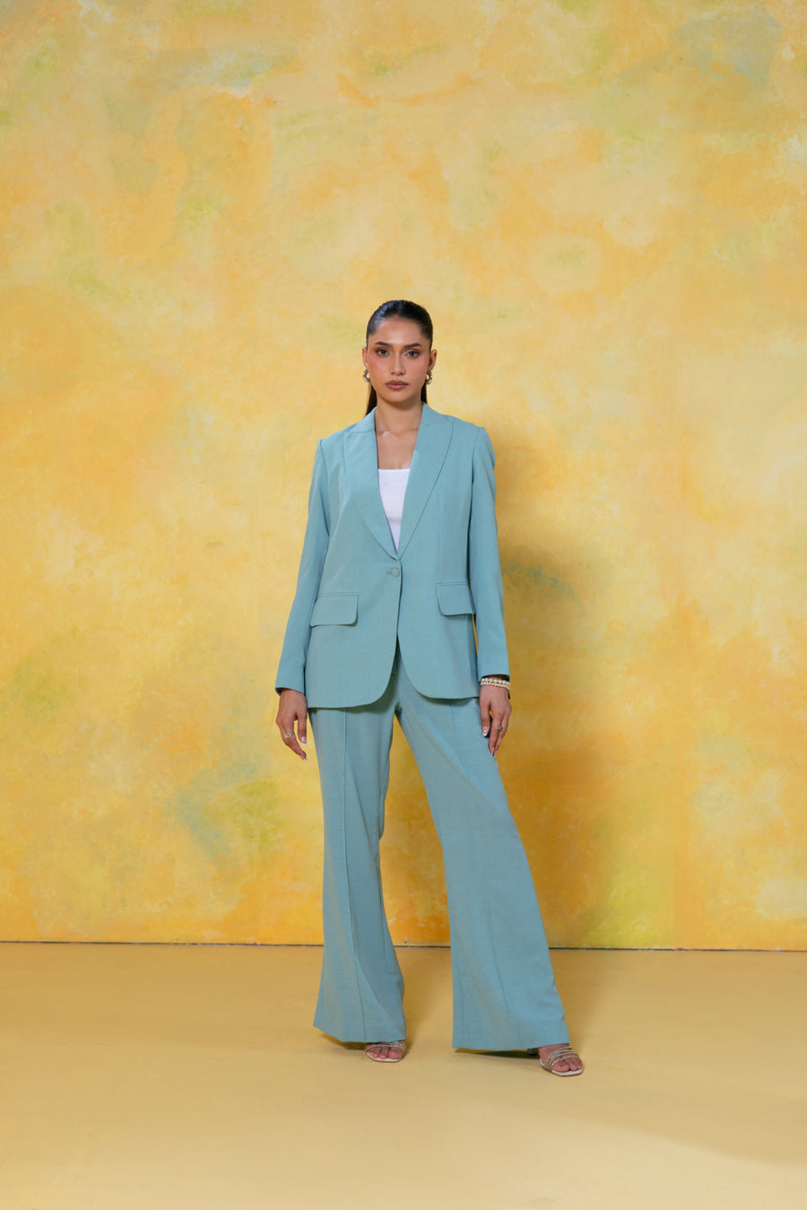 Tailored Single Button Blazer