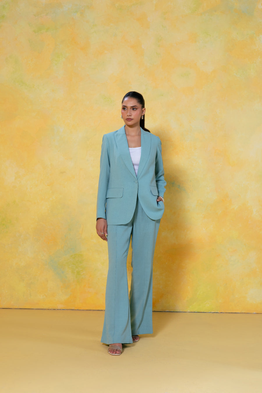 Tailored Single Button Blazer