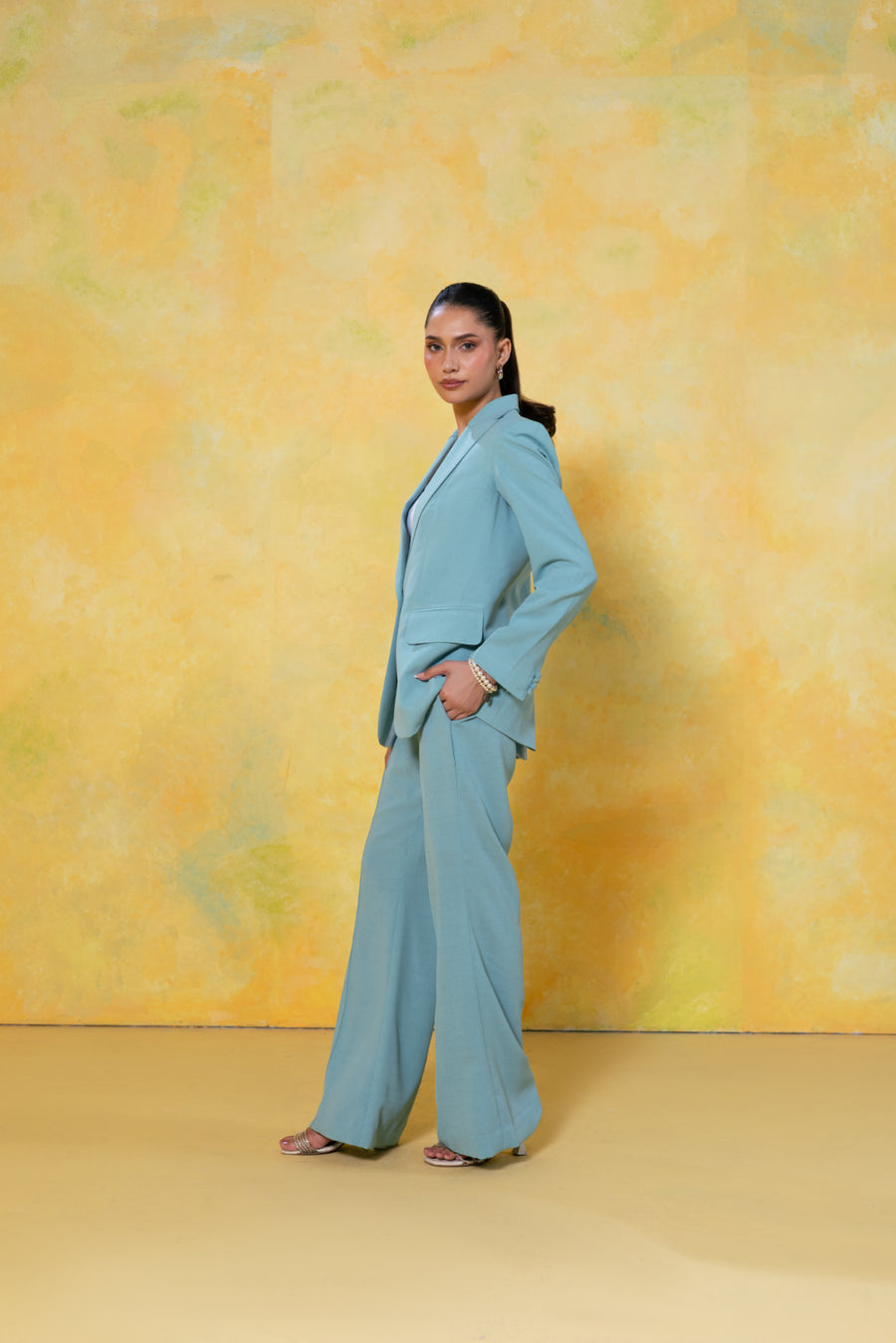 Tailored Single Button Blazer