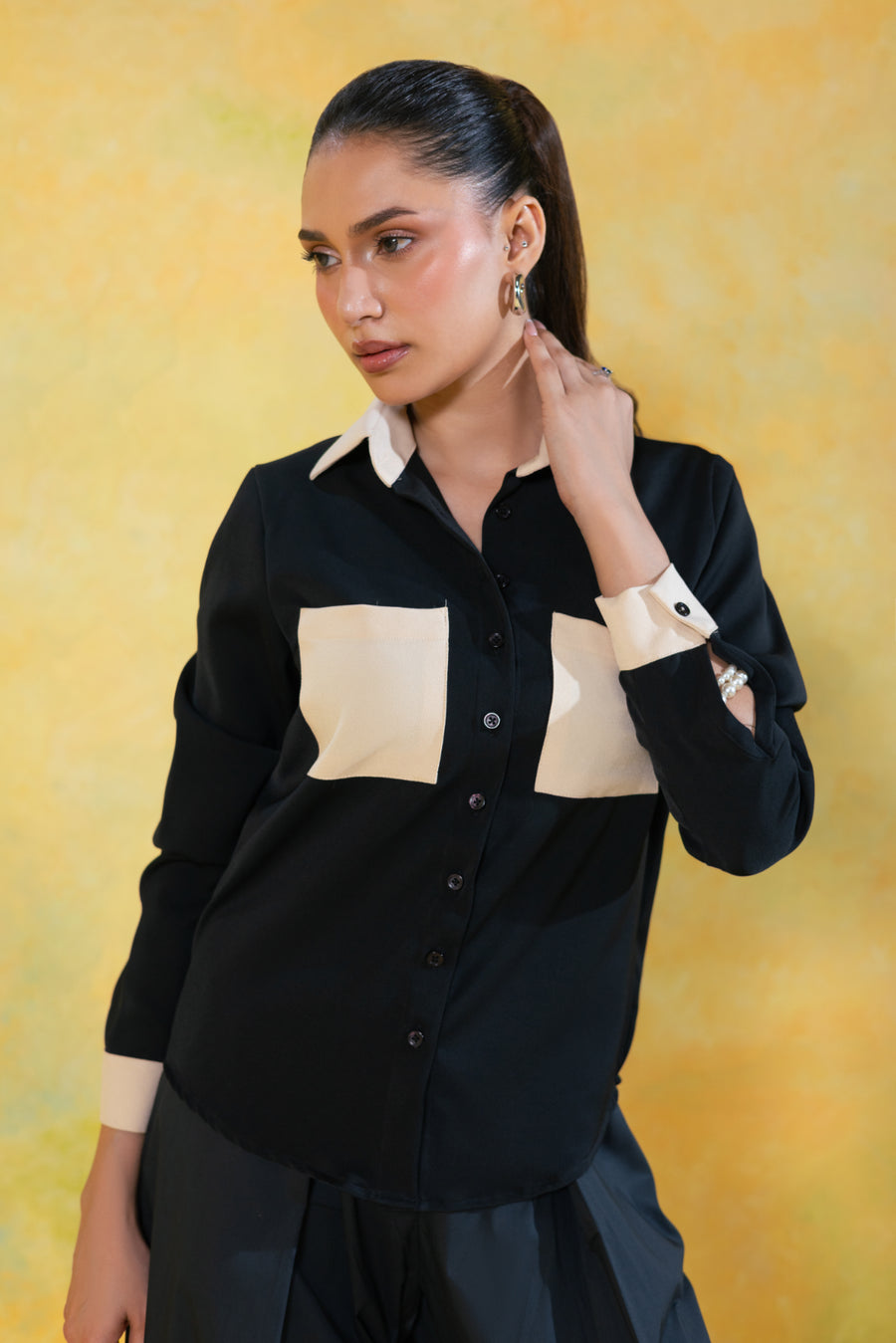 Contrast Pocket Shirt