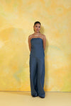 Strapless Gathered Top
