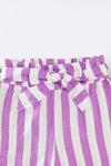 Lilac Stripe Shorts