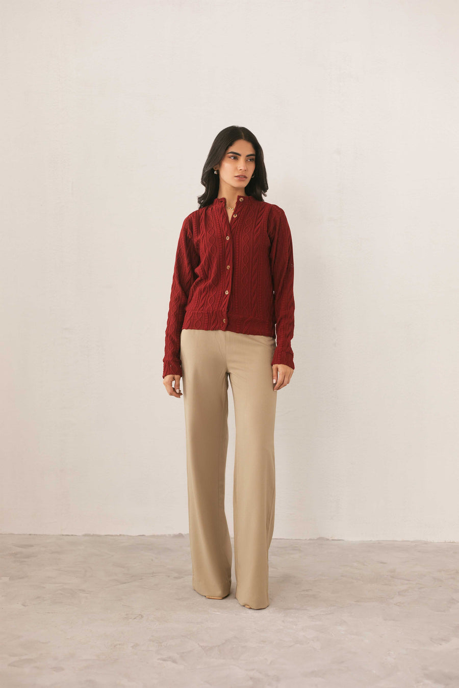 Textured Knit Sweater