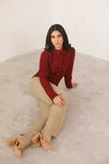 Textured Knit Sweater