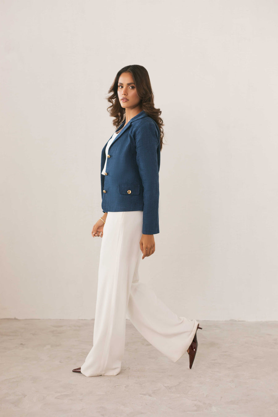 White Wrap Front Pants