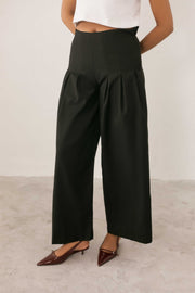 Black Pleated Pants