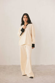 Cream Relaxed Pants