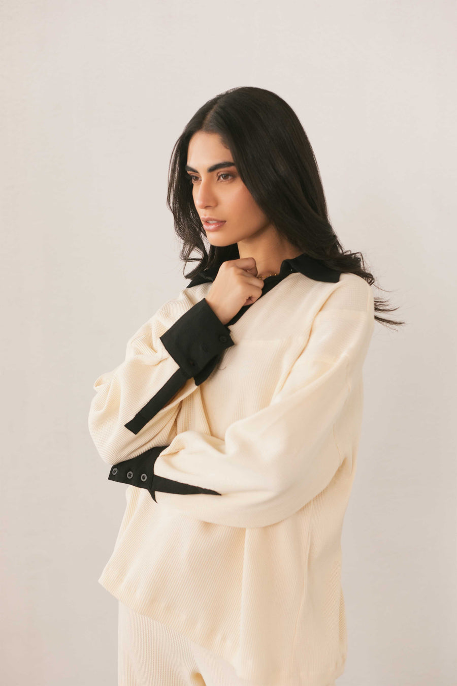 V Neck Long Sleeve Top