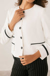 Contrast Edge Blazer
