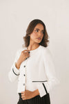 Contrast Edge Blazer