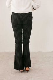 Black Pinstripe Pants