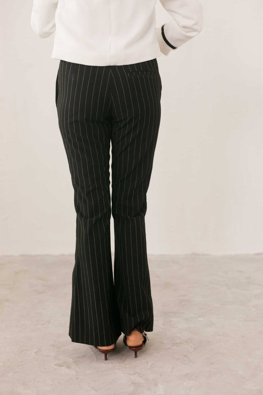 Black Pinstripe Pants