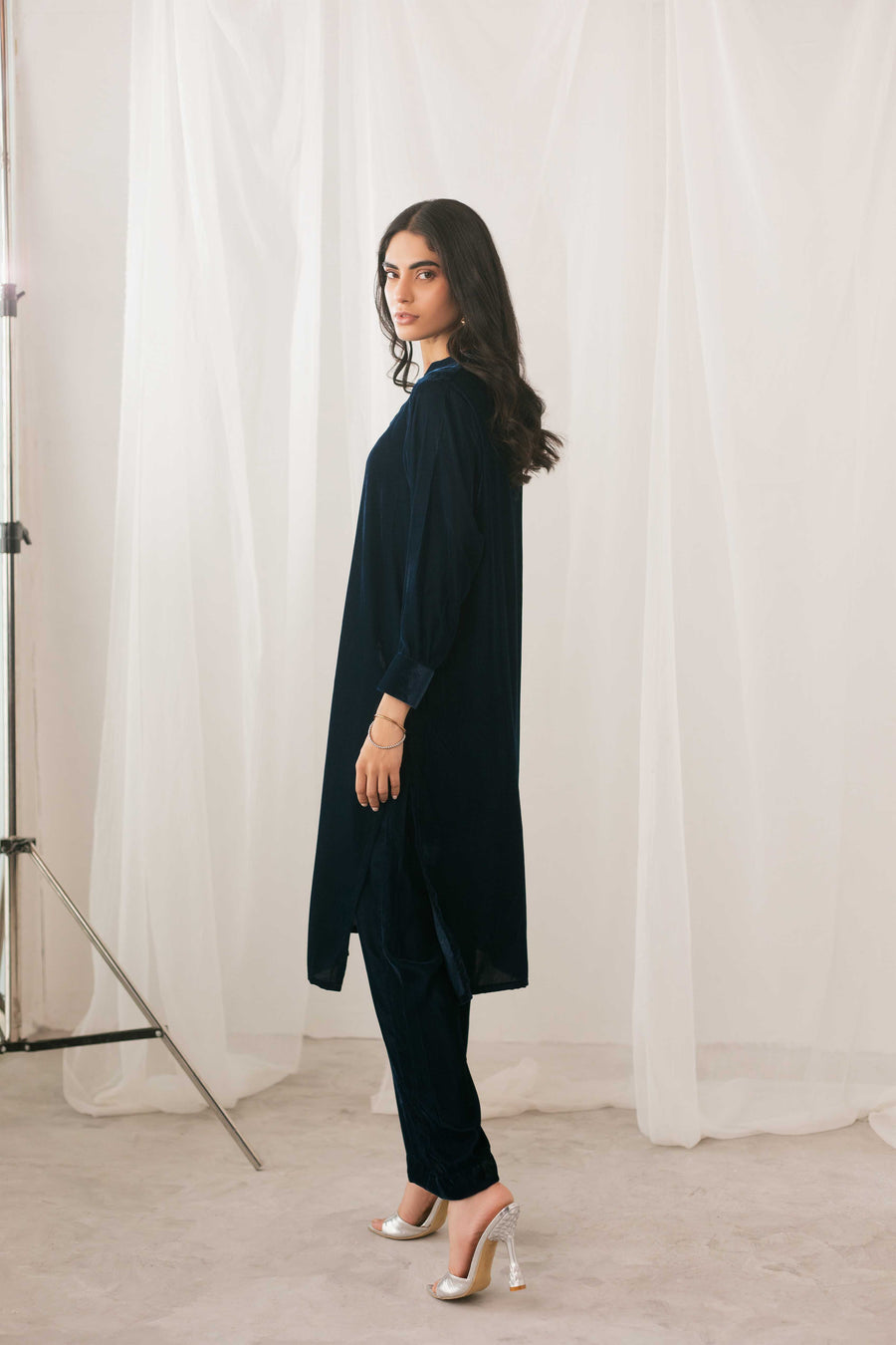 Velvet Navy Blue Set