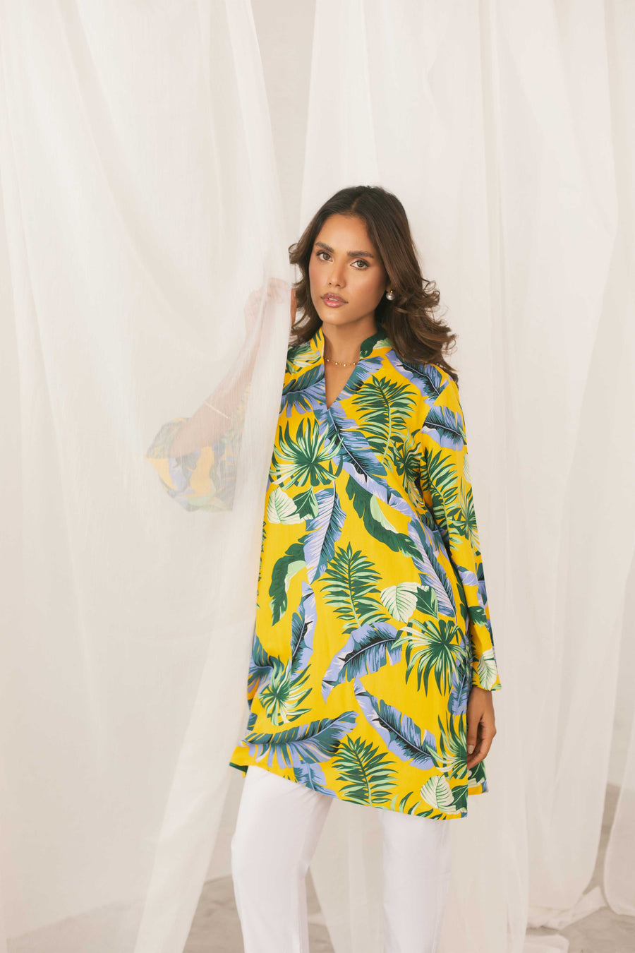 Tropical Marigold Kurti