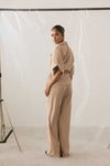 Belted Button Top