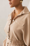 Belted Button Top