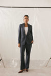 Structured Pinstripe Blazer