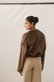 Brown Zip Jacket