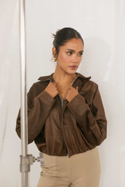 Brown Zip Jacket