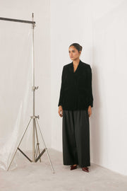 Black Pleated Pants