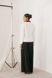 Contrast Collar Blazer