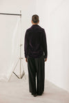 Velvet Button Down Shirt