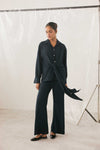 Midnight Tie Front Shirt