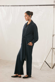 Midnight Tie Front Shirt