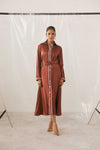 Cinnamon Button Dress