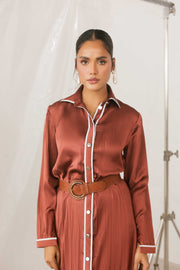 Cinnamon Button Dress