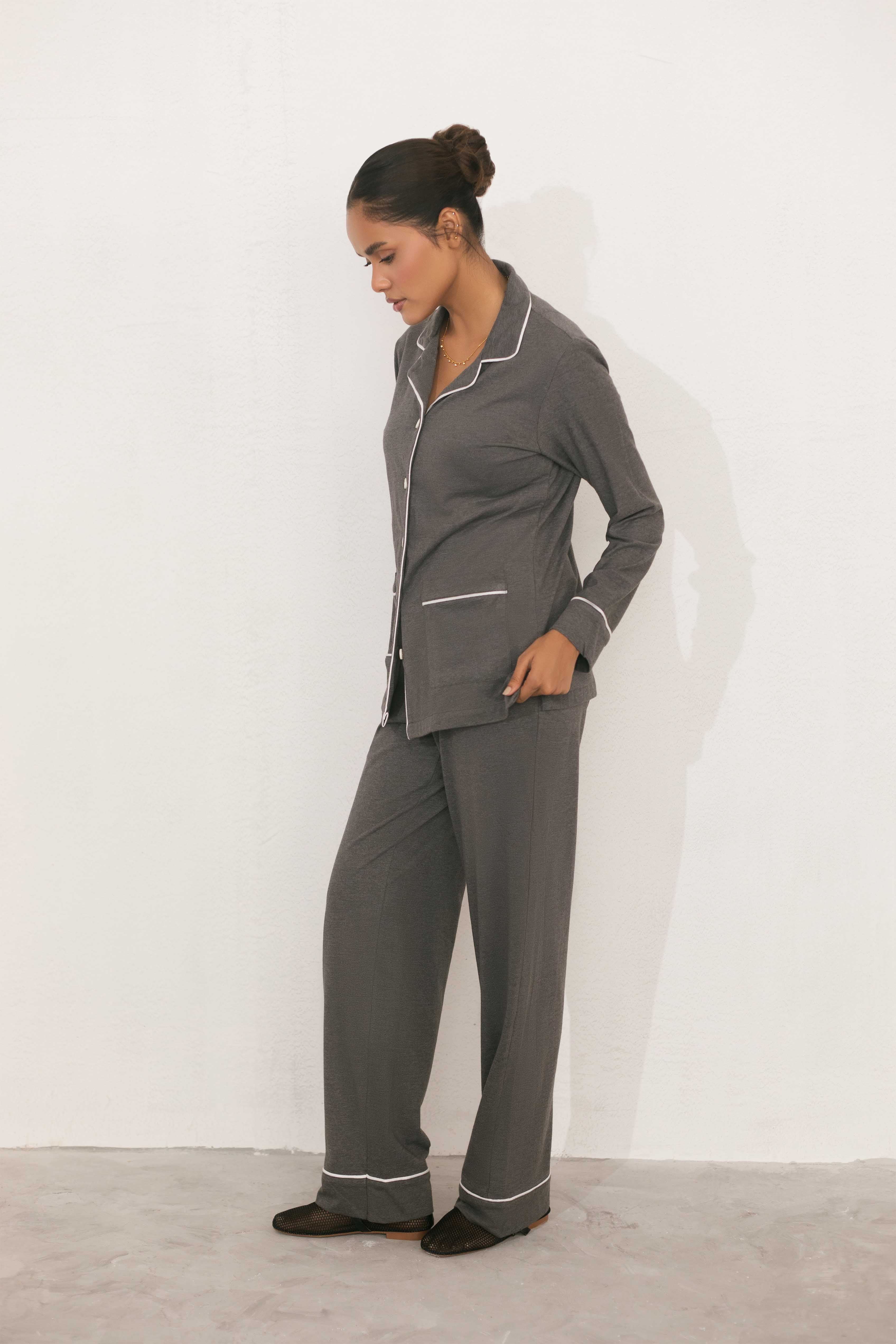 Charcoal Cosy Nightsuit